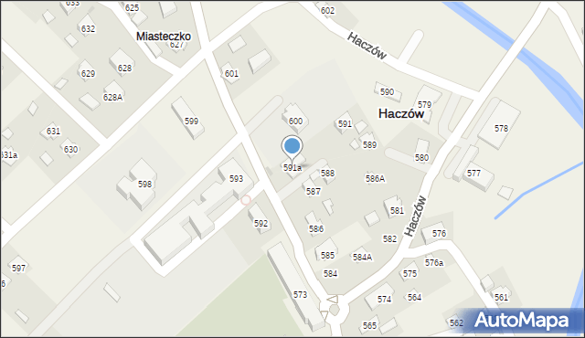 Haczów, Haczów, 591a, mapa Haczów