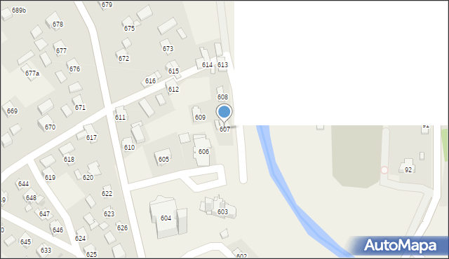 Haczów, Haczów, 607, mapa Haczów