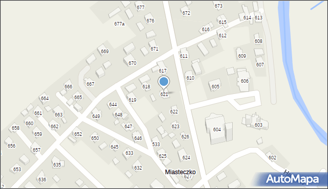 Haczów, Haczów, 621, mapa Haczów