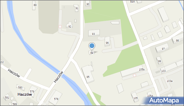 Haczów, Haczów, 94, mapa Haczów