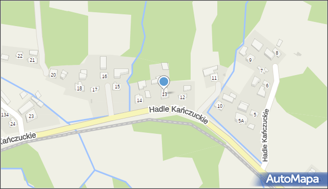 Hadle Kańczuckie, Hadle Kańczuckie, 13, mapa Hadle Kańczuckie