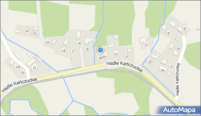 Hadle Kańczuckie, Hadle Kańczuckie, 14, mapa Hadle Kańczuckie