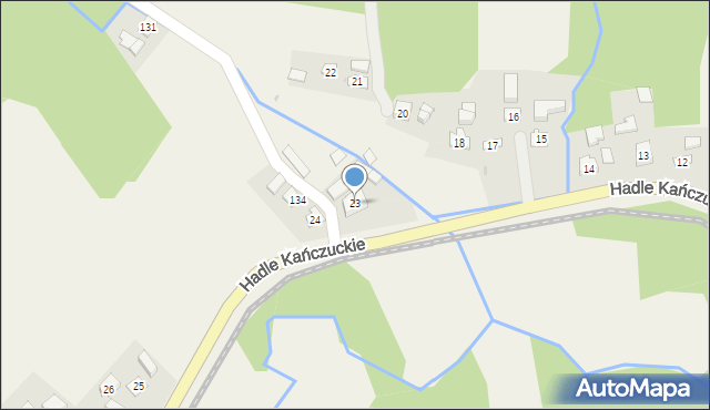 Hadle Kańczuckie, Hadle Kańczuckie, 23, mapa Hadle Kańczuckie