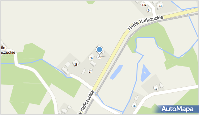 Hadle Kańczuckie, Hadle Kańczuckie, 25, mapa Hadle Kańczuckie