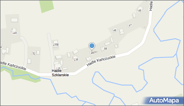 Hadle Kańczuckie, Hadle Kańczuckie, 49, mapa Hadle Kańczuckie