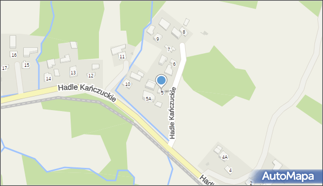 Hadle Kańczuckie, Hadle Kańczuckie, 5, mapa Hadle Kańczuckie