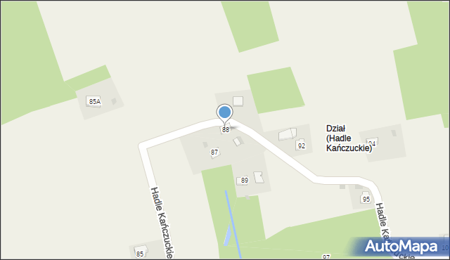 Hadle Kańczuckie, Hadle Kańczuckie, 88, mapa Hadle Kańczuckie