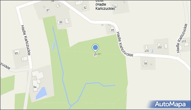 Hadle Kańczuckie, Hadle Kańczuckie, 97, mapa Hadle Kańczuckie