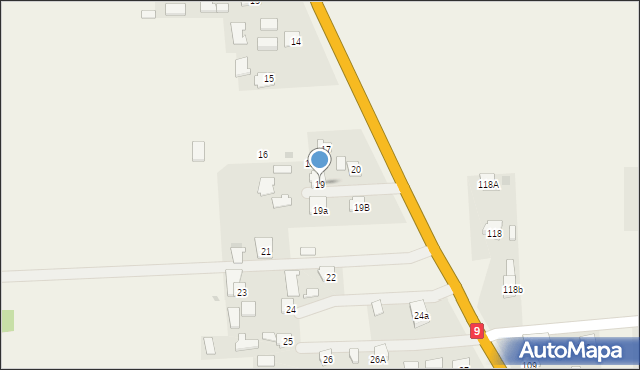 Hadykówka, Hadykówka, 19, mapa Hadykówka