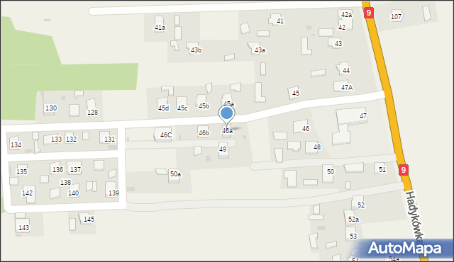 Hadykówka, Hadykówka, 46a, mapa Hadykówka