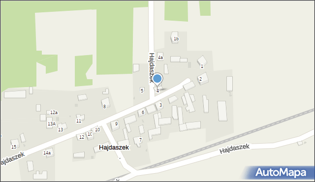 Hajdaszek, Hajdaszek, 4, mapa Hajdaszek