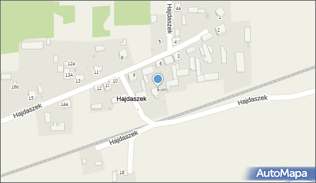 Hajdaszek, Hajdaszek, 7, mapa Hajdaszek