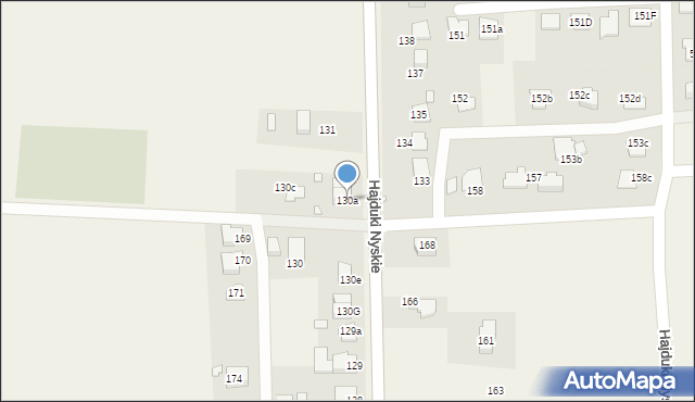 Hajduki Nyskie, Hajduki Nyskie, 130a, mapa Hajduki Nyskie