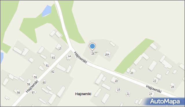 Hajowniki, Hajowniki, 16, mapa Hajowniki