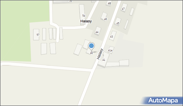 Halasy, Halasy, 42, mapa Halasy