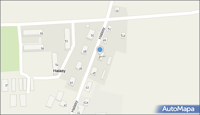 Halasy, Halasy, 47, mapa Halasy