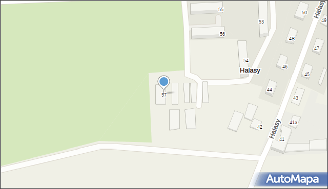Halasy, Halasy, 57, mapa Halasy