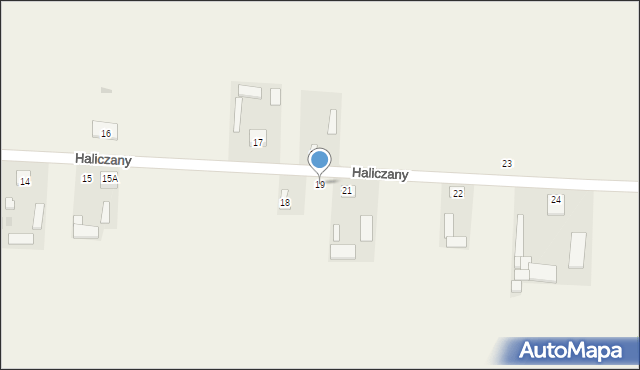 Haliczany, Haliczany, 19, mapa Haliczany