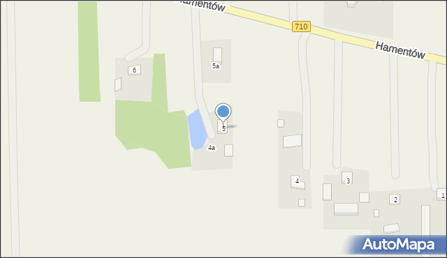 Hamentów, Hamentów, 5, mapa Hamentów