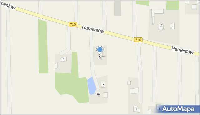 Hamentów, Hamentów, 5a, mapa Hamentów