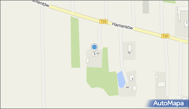 Hamentów, Hamentów, 6, mapa Hamentów