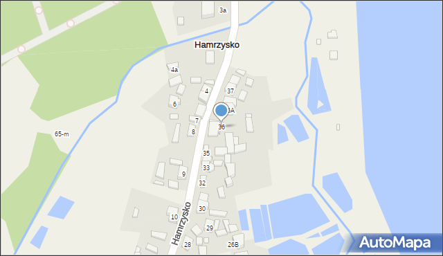 Hamrzysko, Hamrzysko, 36, mapa Hamrzysko