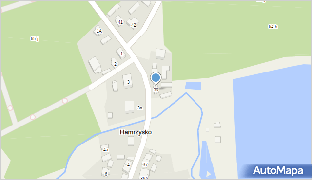 Hamrzysko, Hamrzysko, 39, mapa Hamrzysko