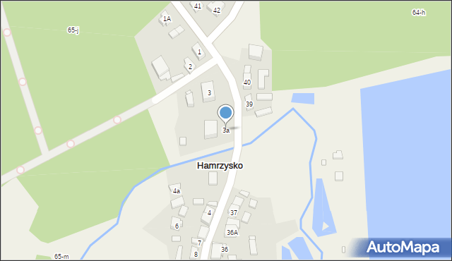 Hamrzysko, Hamrzysko, 3a, mapa Hamrzysko