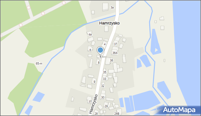 Hamrzysko, Hamrzysko, 7, mapa Hamrzysko