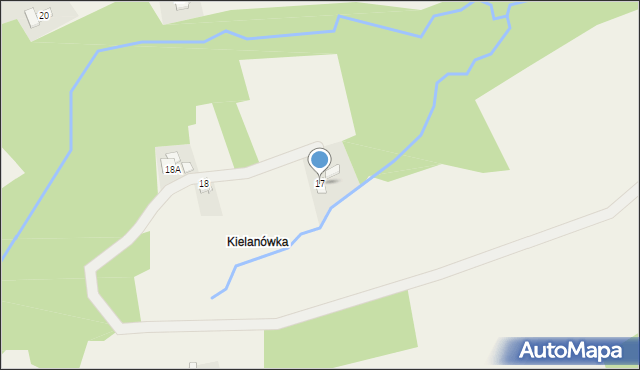 Handzlówka, Handzlówka, 17, mapa Handzlówka