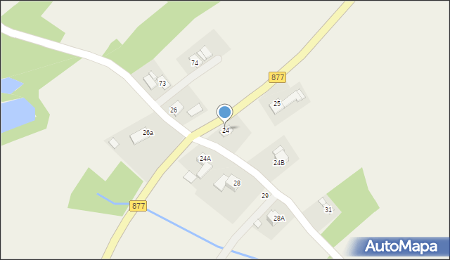 Handzlówka, Handzlówka, 24, mapa Handzlówka