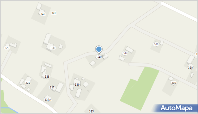 Handzlówka, Handzlówka, 340, mapa Handzlówka