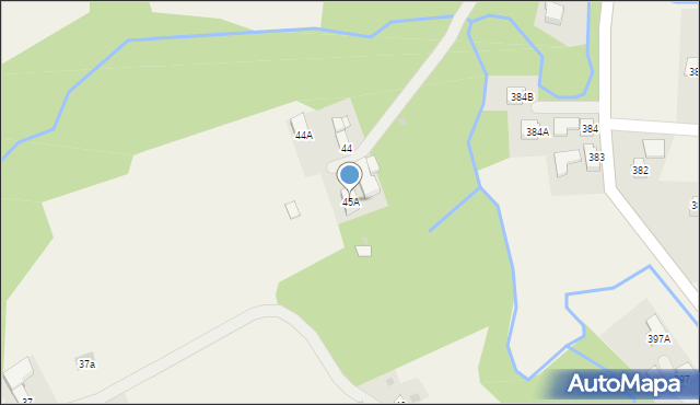 Handzlówka, Handzlówka, 45A, mapa Handzlówka