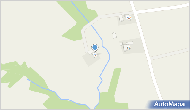 Handzlówka, Handzlówka, 70, mapa Handzlówka