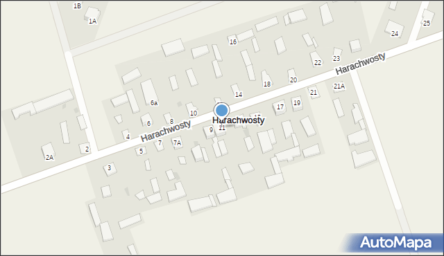 Harachwosty, Harachwosty, 11, mapa Harachwosty