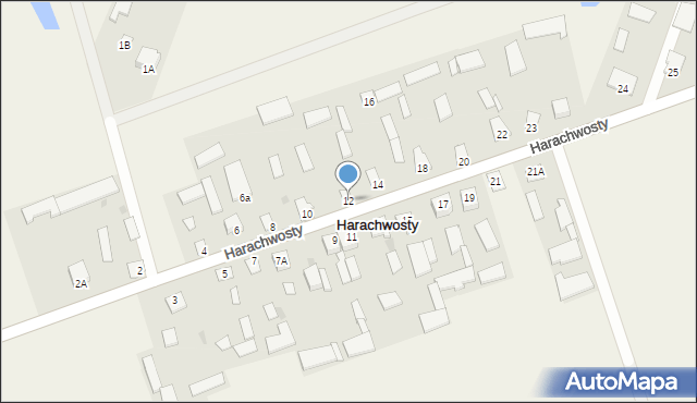 Harachwosty, Harachwosty, 12, mapa Harachwosty