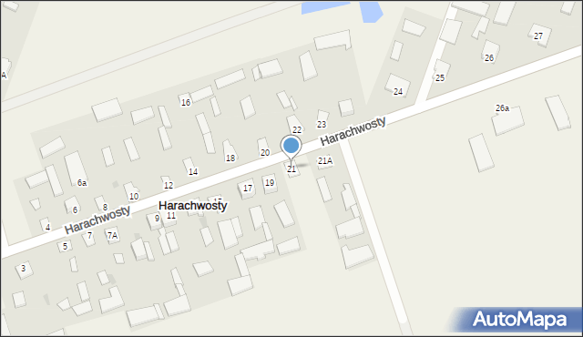 Harachwosty, Harachwosty, 21, mapa Harachwosty