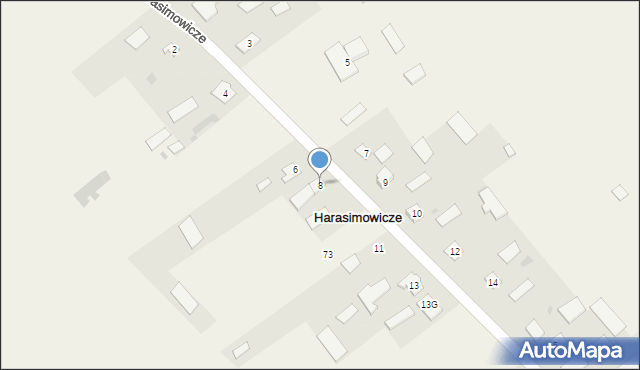 Harasimowicze, Harasimowicze, 8, mapa Harasimowicze