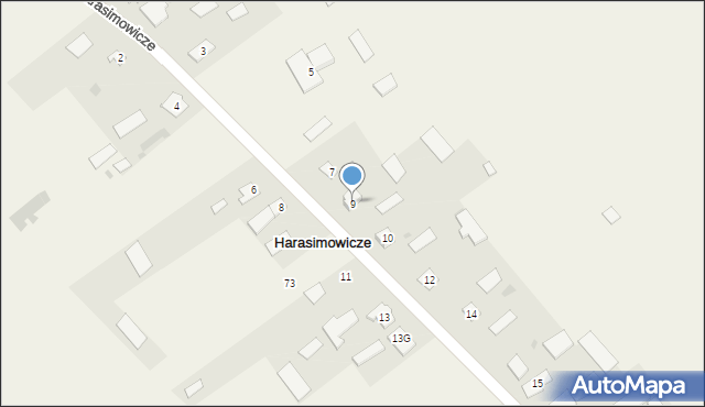Harasimowicze, Harasimowicze, 9, mapa Harasimowicze