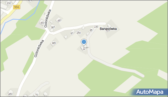 Harbutowice, Harbutowice, 12, mapa Harbutowice