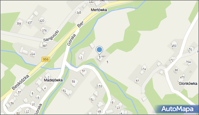 Harbutowice, Harbutowice, 147a, mapa Harbutowice