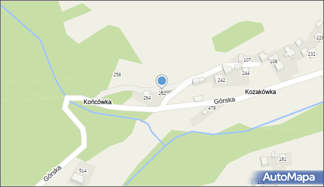 Harbutowice, Harbutowice, 369, mapa Harbutowice