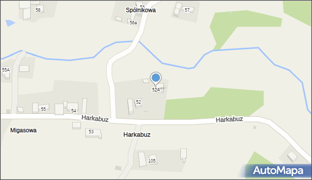 Harkabuz, Harkabuz, 52A, mapa Harkabuz