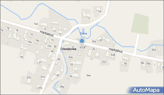 Harkabuz, Harkabuz, 611a, mapa Harkabuz