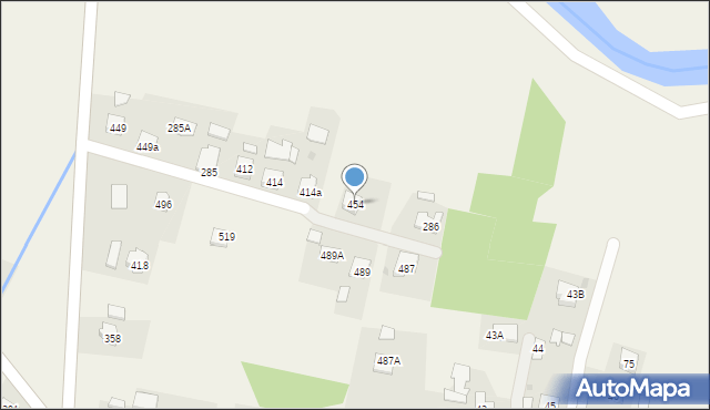 Harklowa, Harklowa, 454, mapa Harklowa