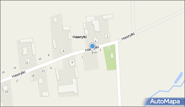 Hawryłki, Hawryłki, 5, mapa Hawryłki