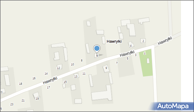 Hawryłki, Hawryłki, 6, mapa Hawryłki