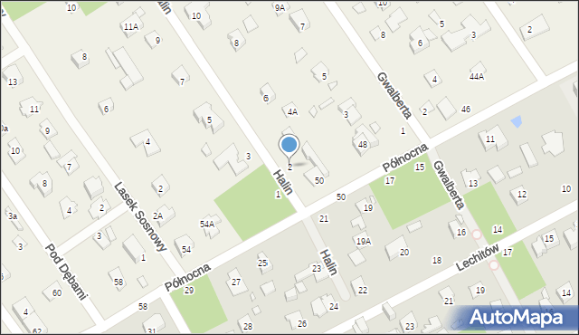 Kamionka, Halin, 2, mapa Kamionka