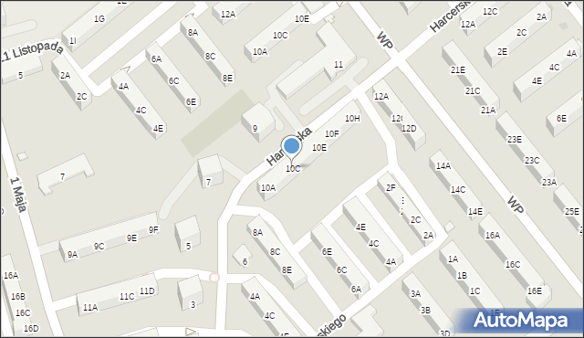 Kędzierzyn-Koźle, Harcerska, 10C, mapa Kędzierzyna-Koźle