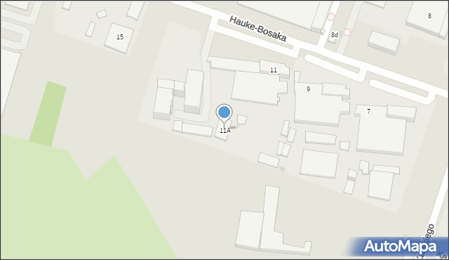 Kielce, Hauke-Bosaka Józefa, gen., 11A, mapa Kielc